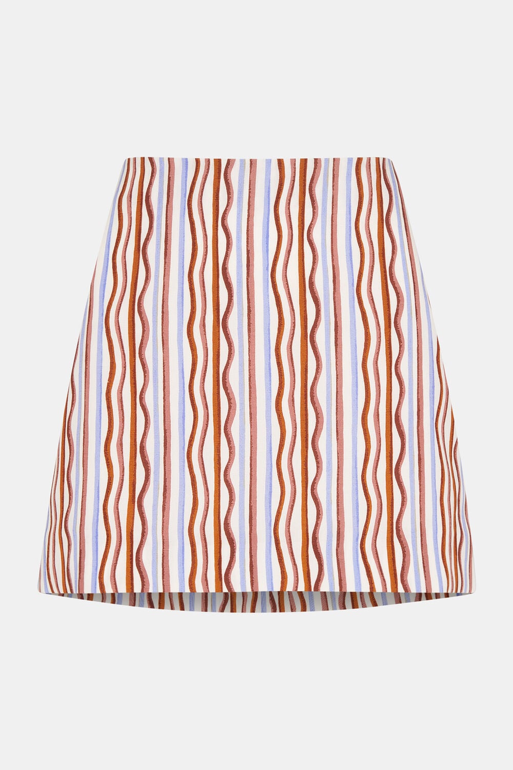 Multicolour Wiggle Stripe Mini Skirt