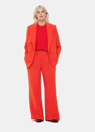 Petite Harper Crepe Wide Leg Trouser