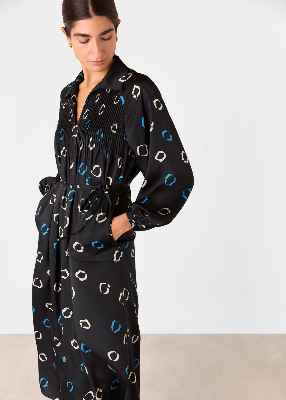 Scattered Hoops Midi Dress