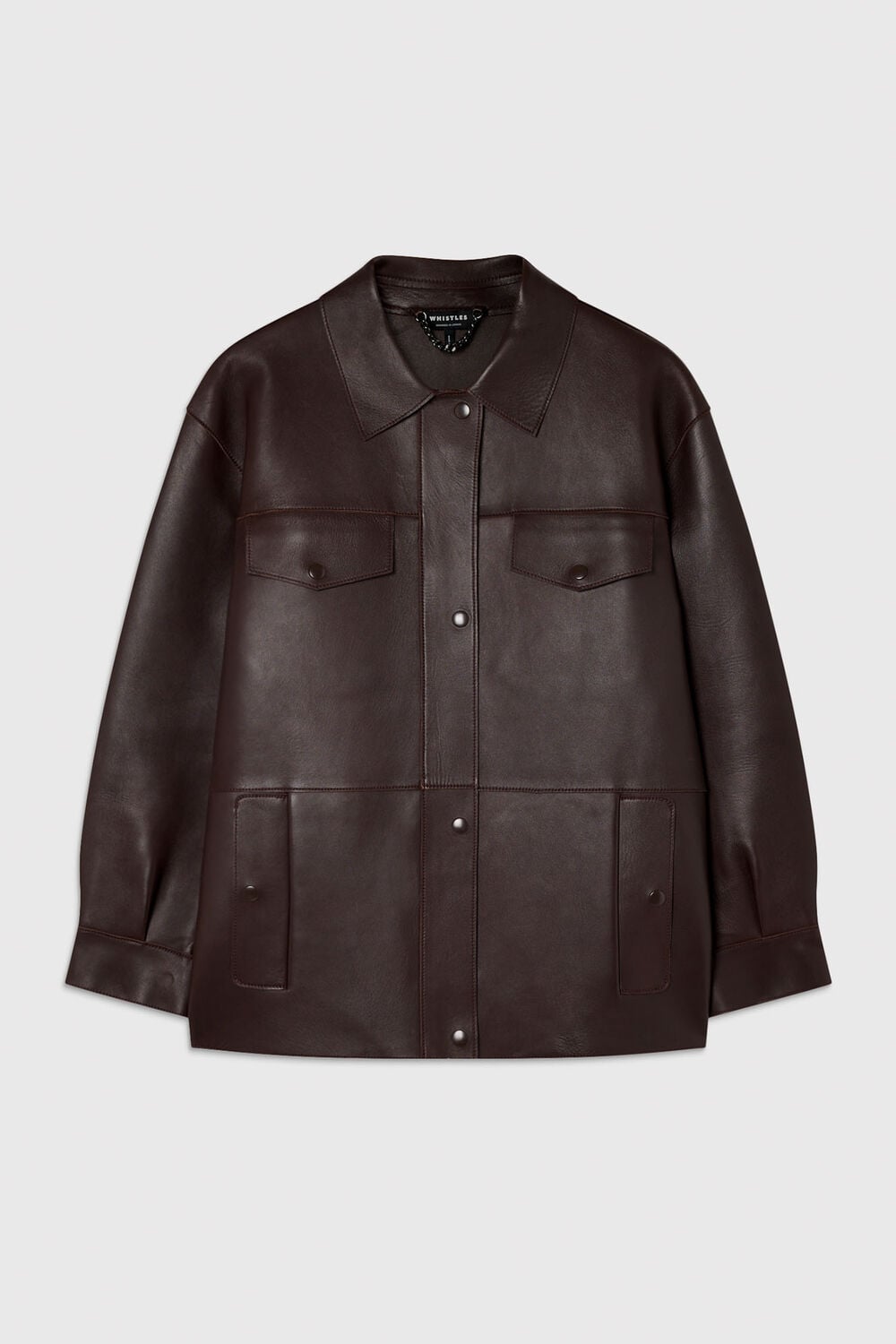 Petite Clean Bonded Leather Jacket