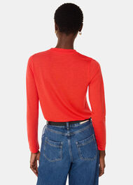 Wool Blend Crew Neck Top