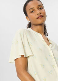 Floral Button Front Shirt