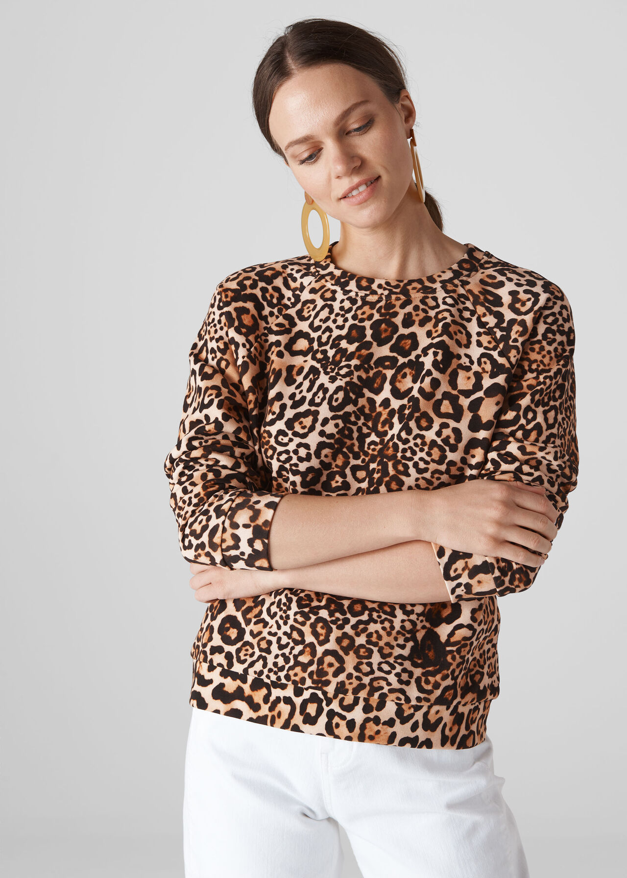 Leopard Print Sweatshirt WHISTLES