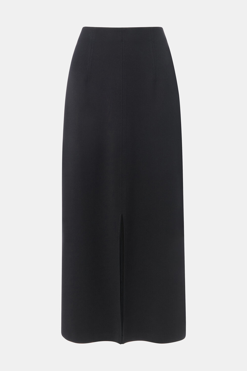 Black Ponte Straight Skirt