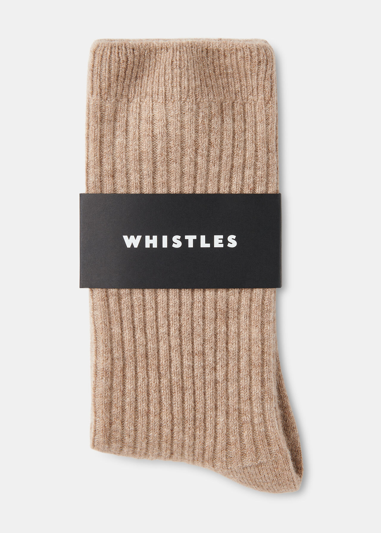 Cashmere Ribbed Socks
