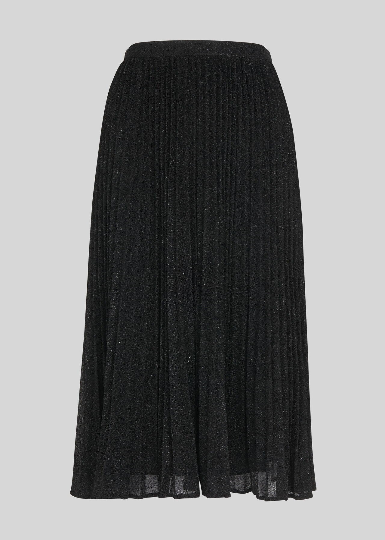 Sparkle Pleated Skirt Black