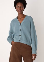 V Neck Cotton Cardigan