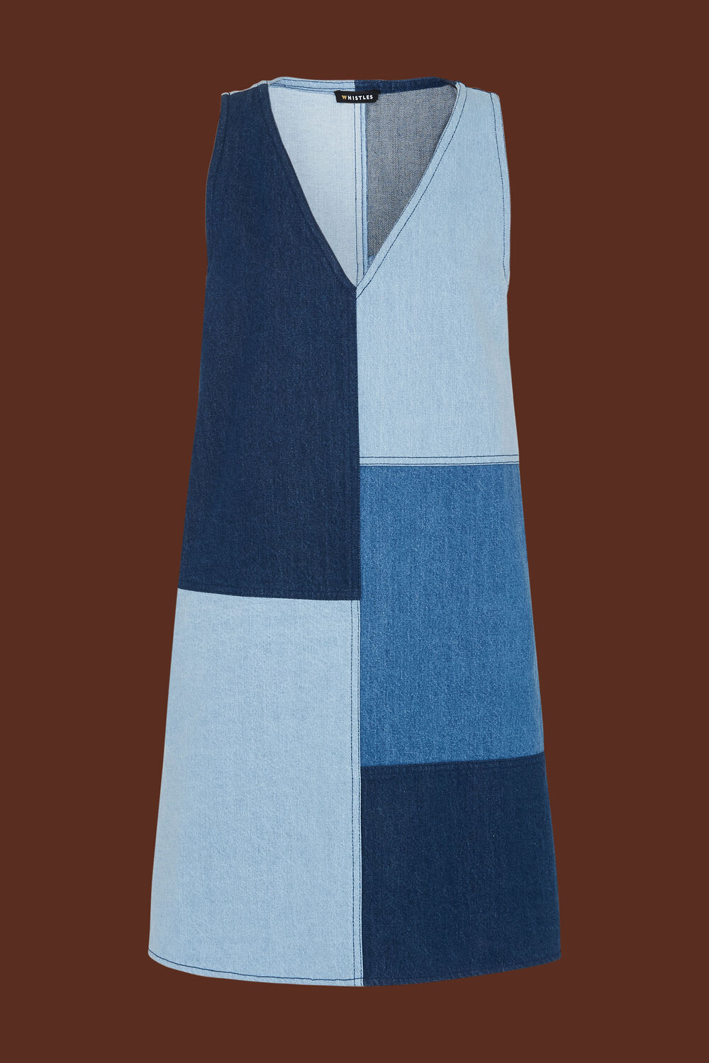 Patchwork Denim Dress