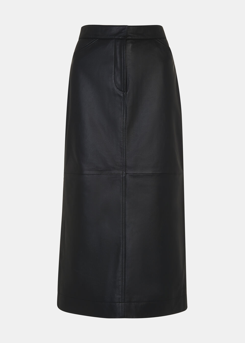 Jamie Leather Midi Skirt