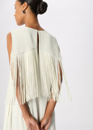 Fringe Back Midi Dress