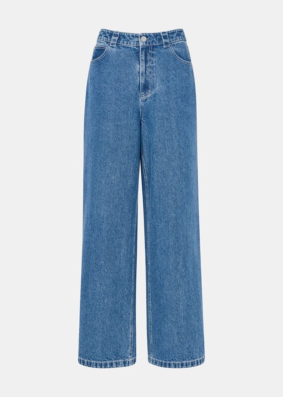 Denim Relaxed Straight Leg Jean