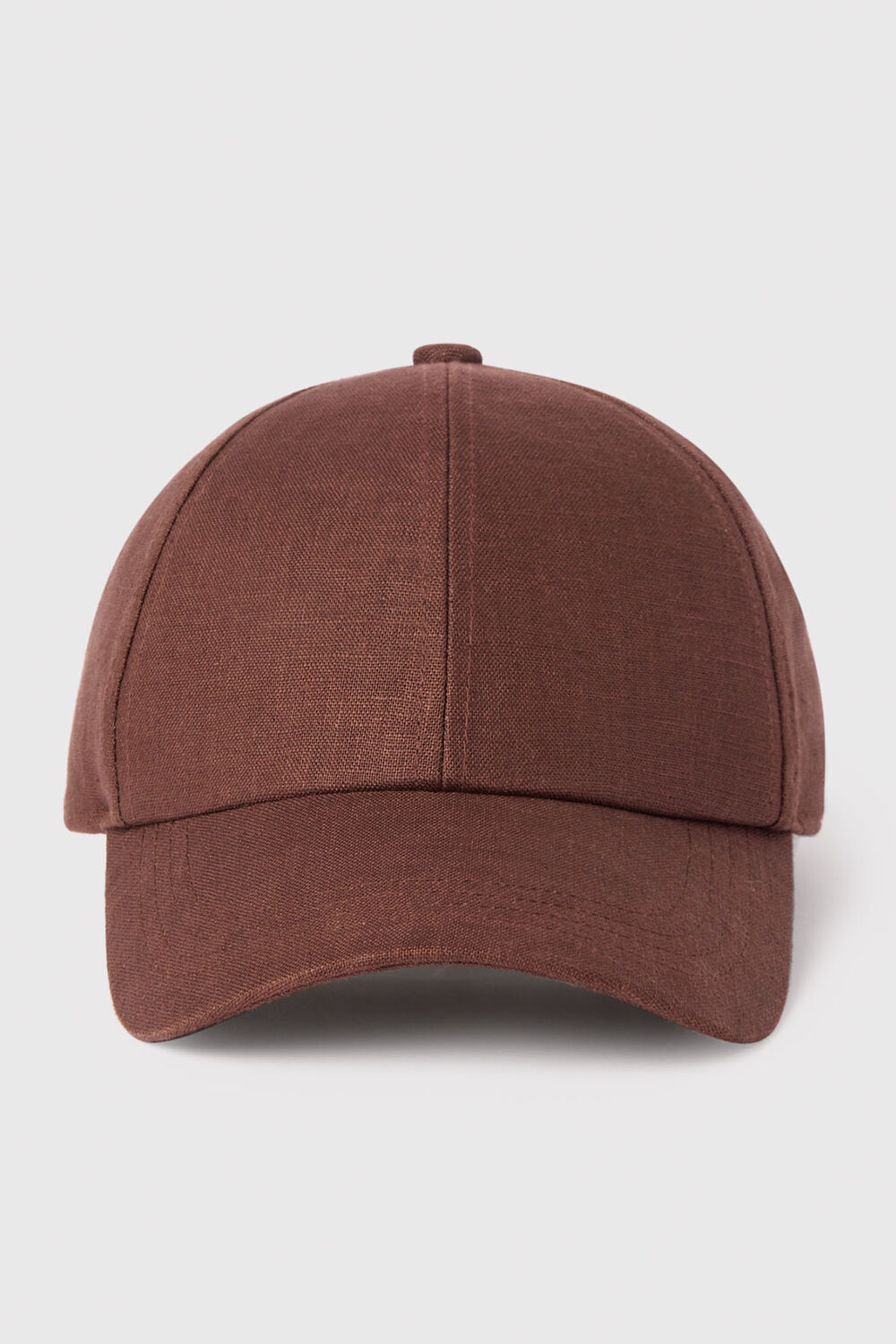Chocolate Linen Cap