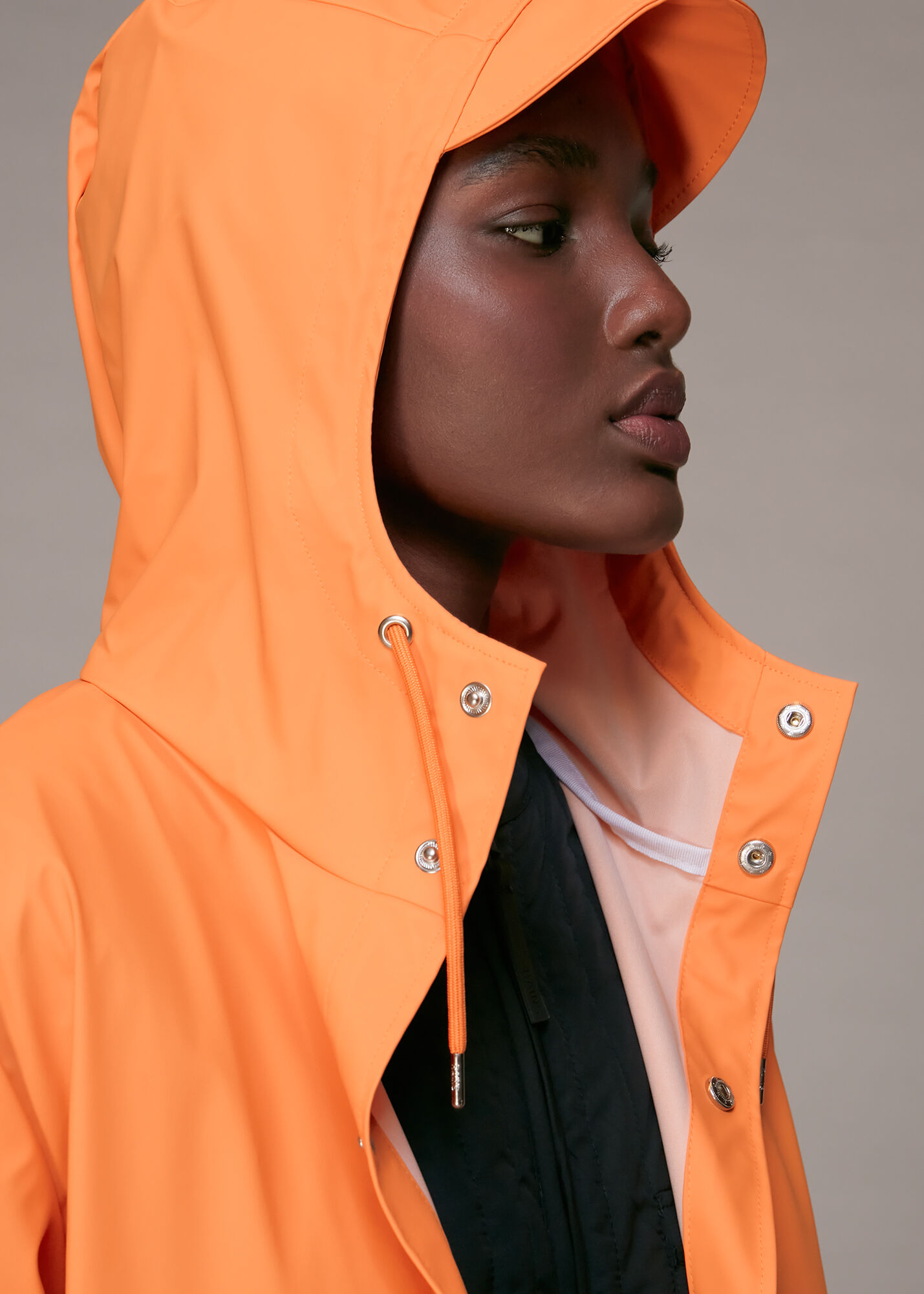 Rains jacket orange new arrivals