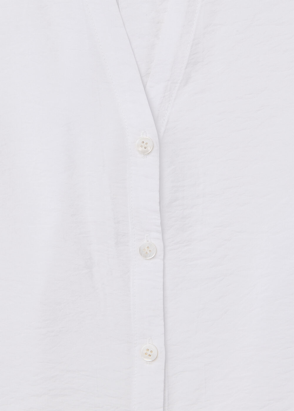 Button Down Tie Side Shirt