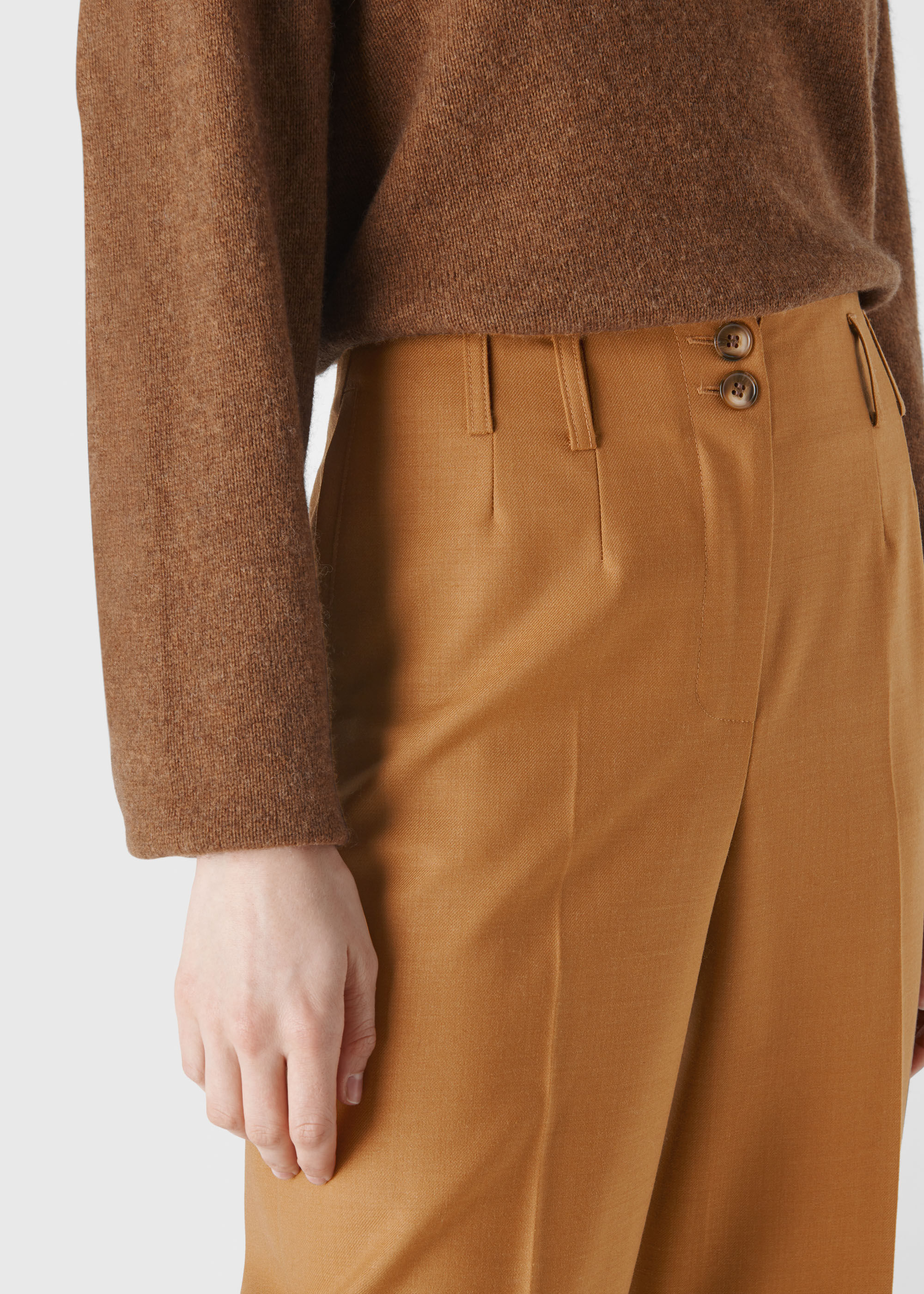 Tobacco trousers on sale