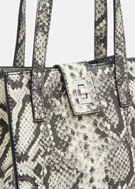 Eben Snake Mini Turn Lock Tote