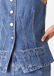 Petite Slim Fit Cotton Waistcoat