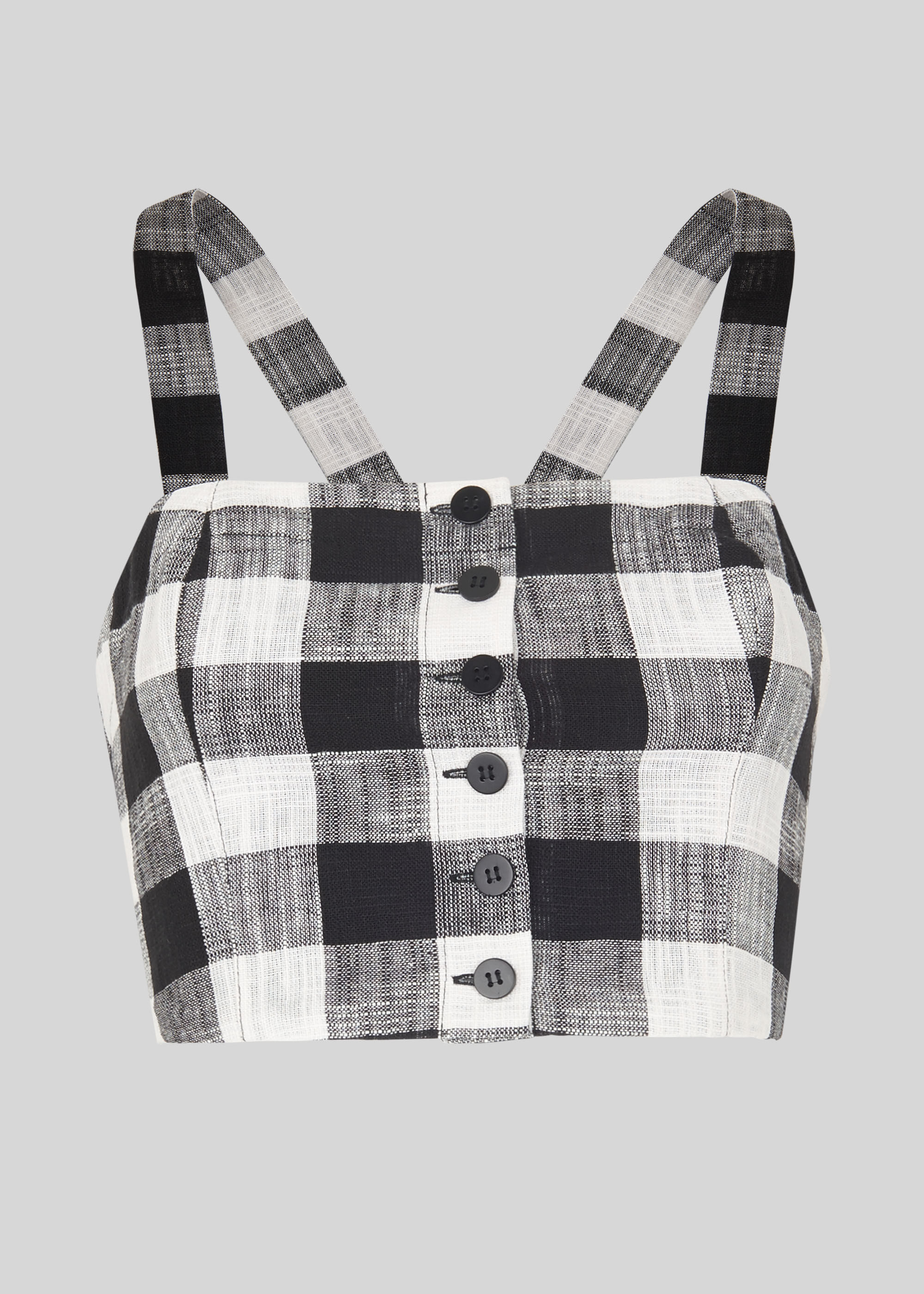 Black and white checkered bralette clearance