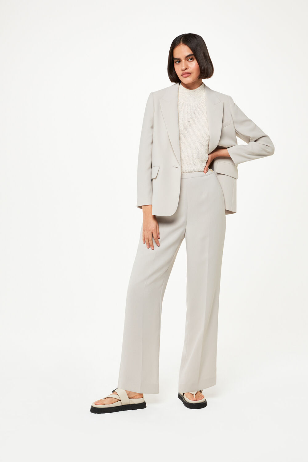 Neutral Full Length Anna Pants&nbsp;