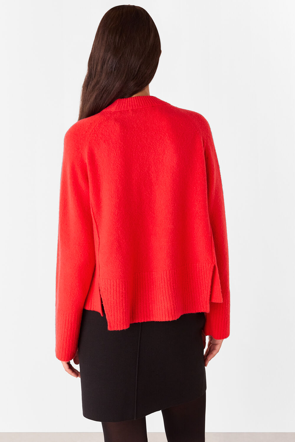Wool Mix Side Split Knit