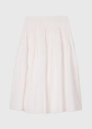 Tier Hem Cotton Skirt