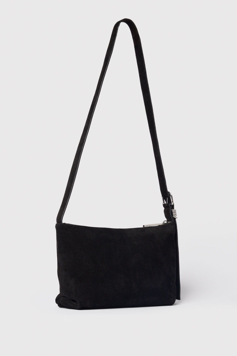 Ring Detail Suede Bag