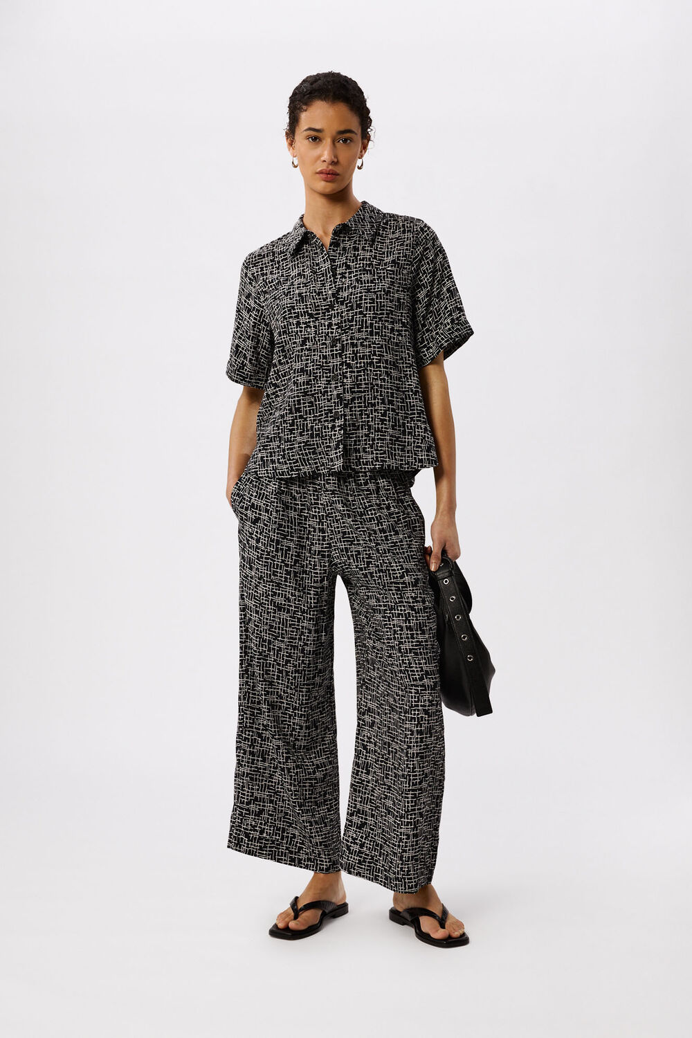 Woven Grid Shirt