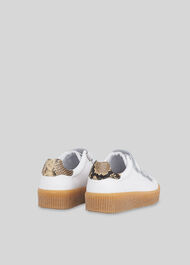 Flax Snake Velcro Trainer White/Multi