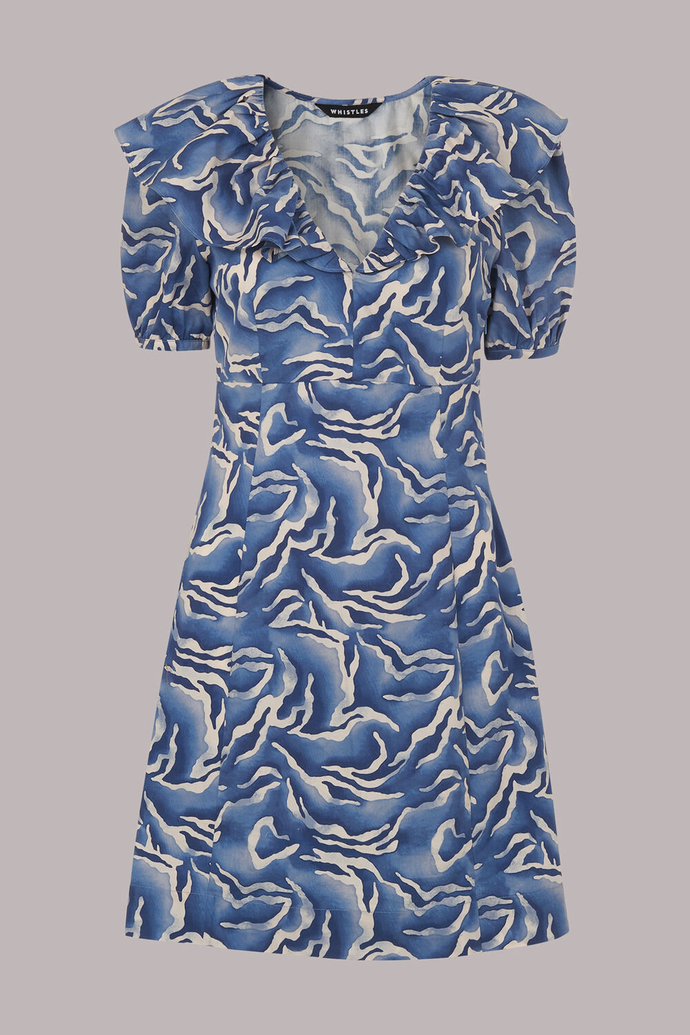 Watercolour Zebra Poplin Dress