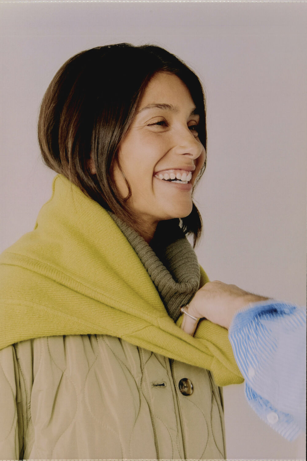 Khaki Reversible Quilted Coat