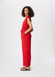 Sleeveless Drawstring Jumpsuit