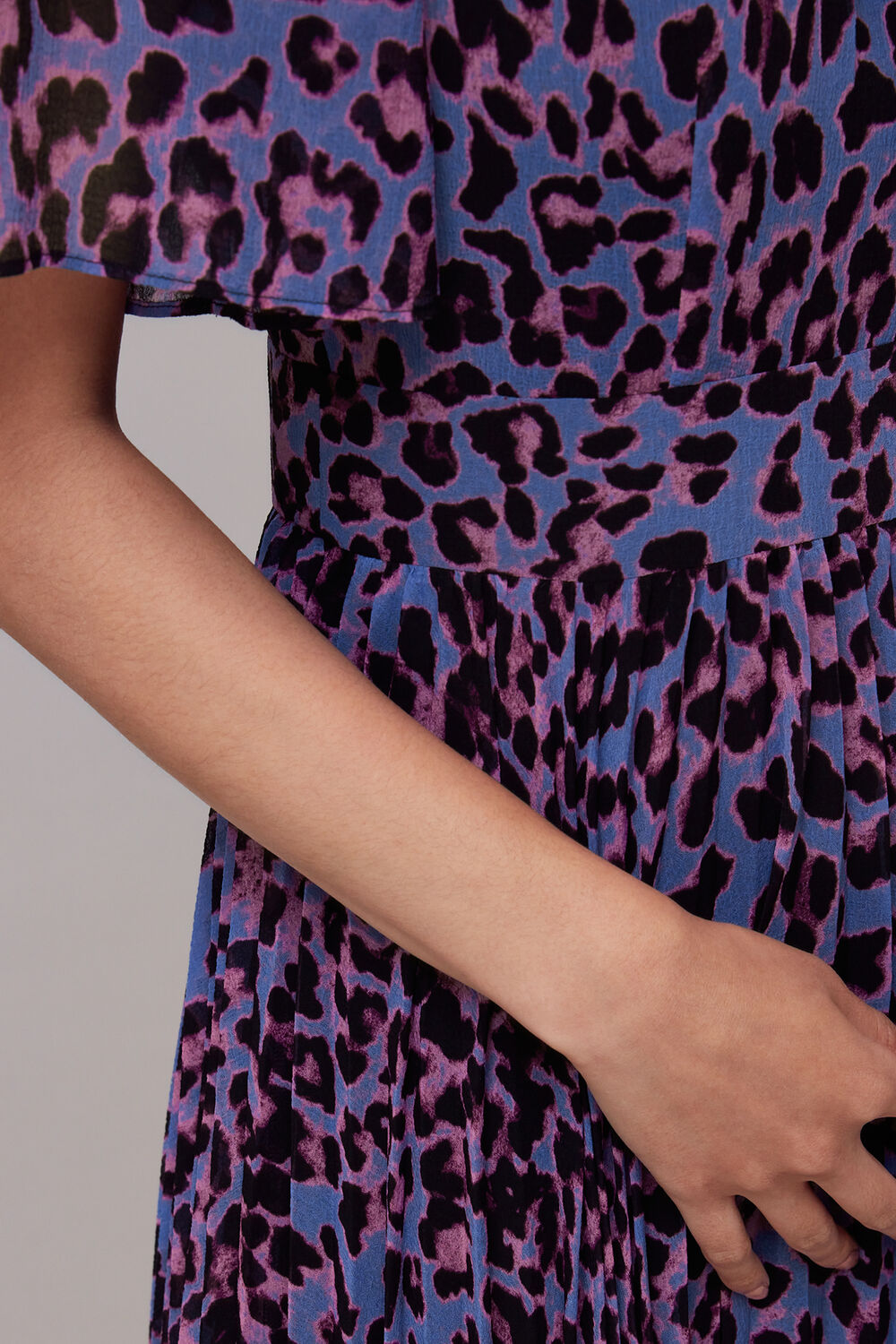 Animal Cheetah Pleated Dress