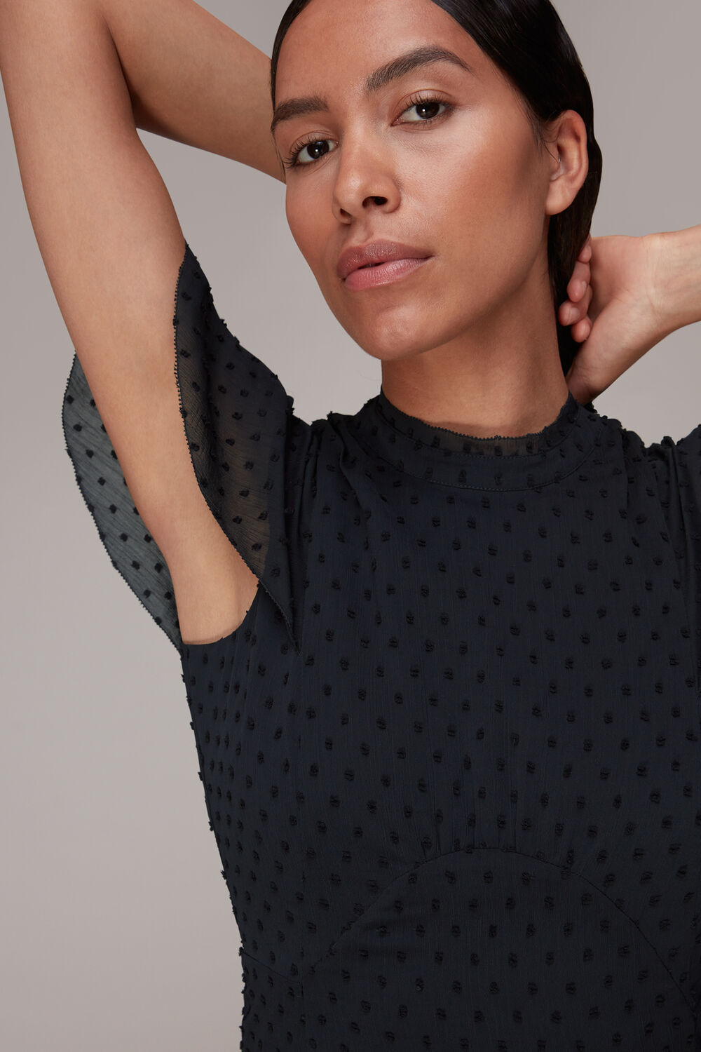 Elouise Textured Dobby Dress