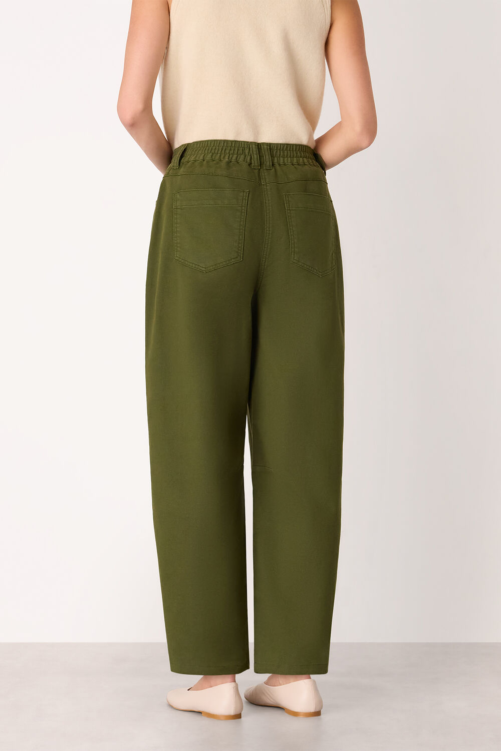 Casual Cotton Barrel Trouser
