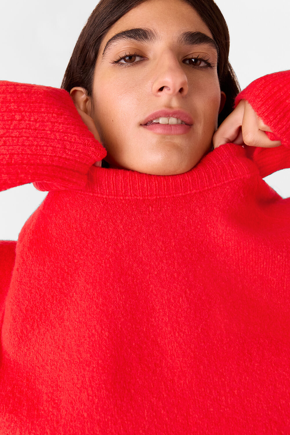 Wool Mix Side Split Knit