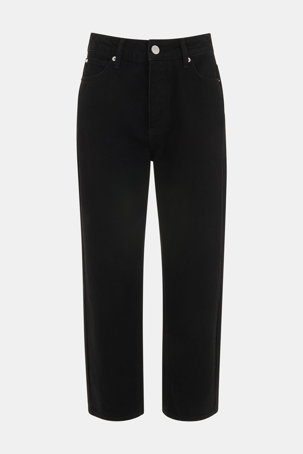 Solid Black Authentic Mollie Straight Jean