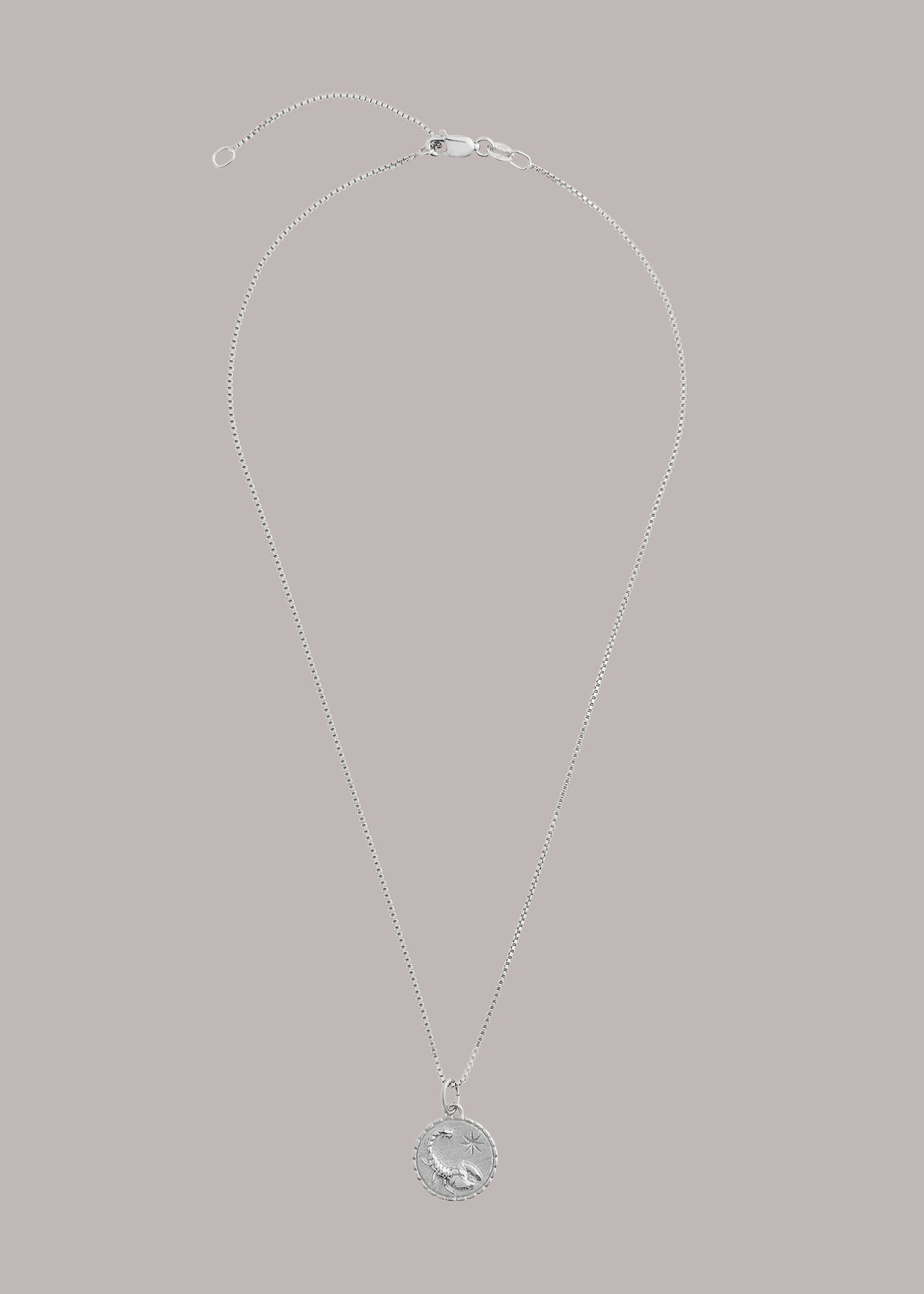 Silver Rj Scorpio Necklace WHISTLES Whistles US