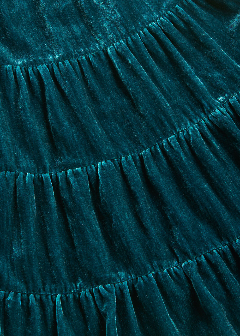 Sawyer Tiered Velvet Dress