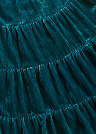 Sawyer Tiered Velvet Dress