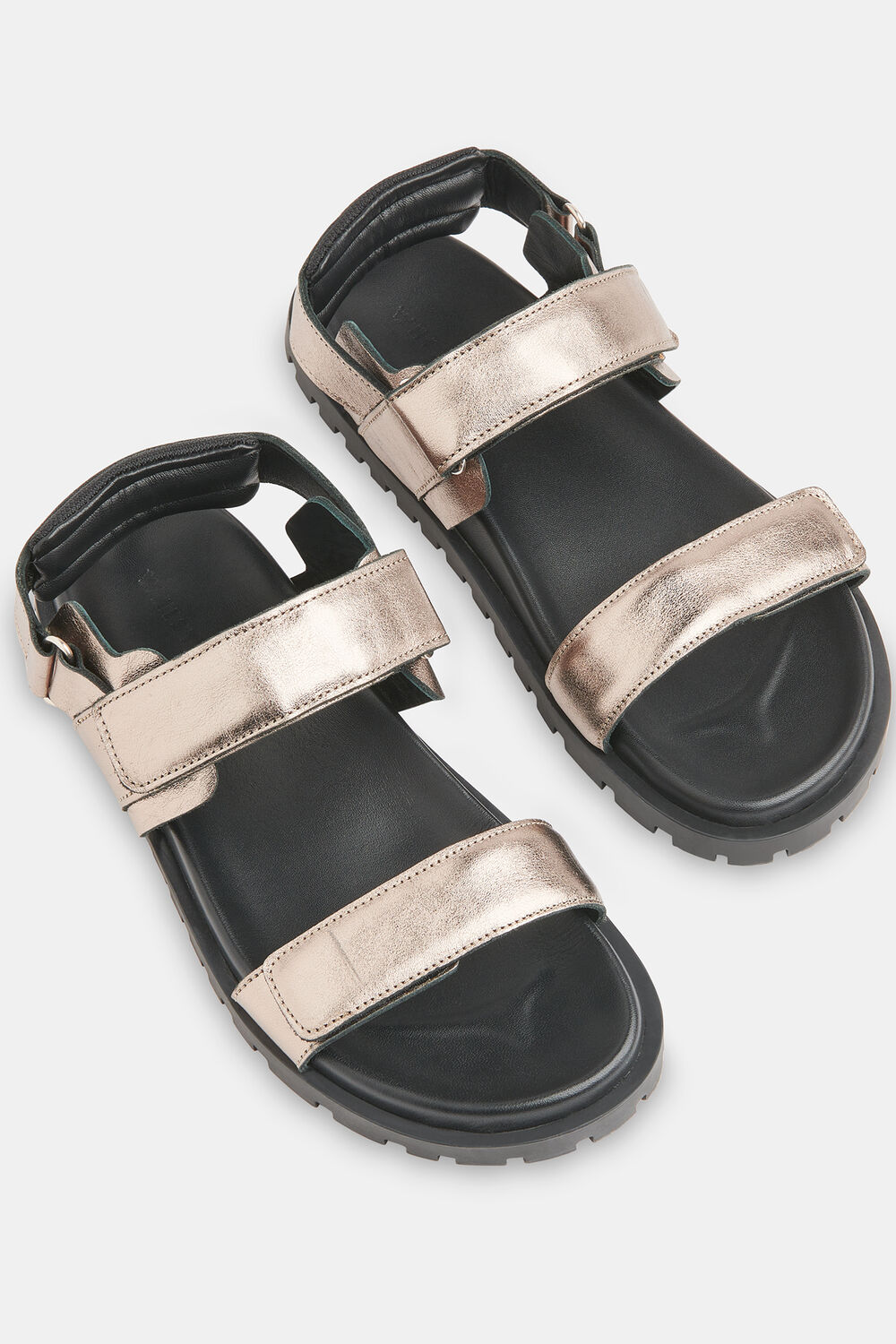 Pewter Ria Sporty Velcro Sandal