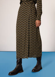 Tangle Check Wrap Skirt