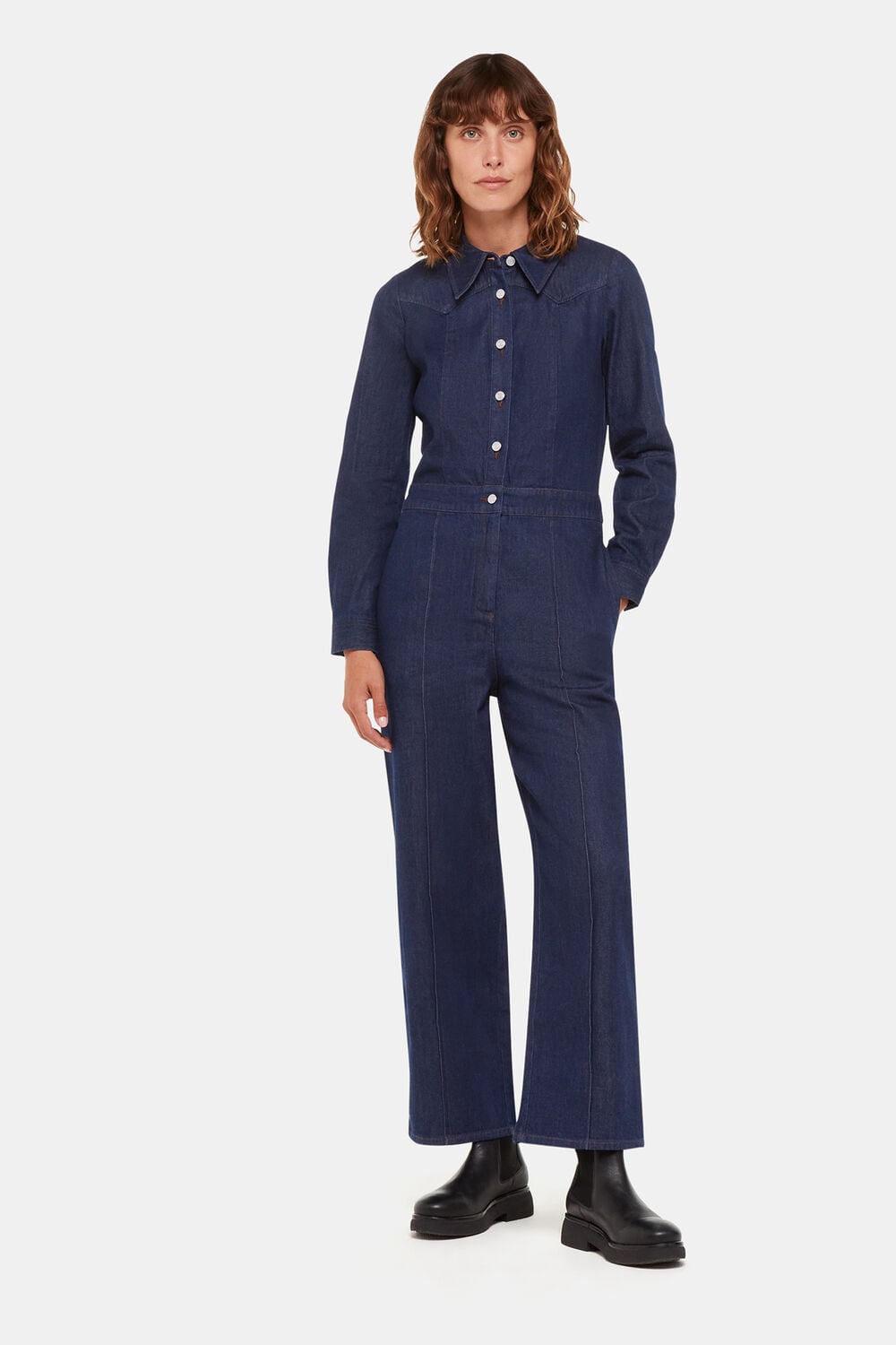 Western Denim Jumpsuit