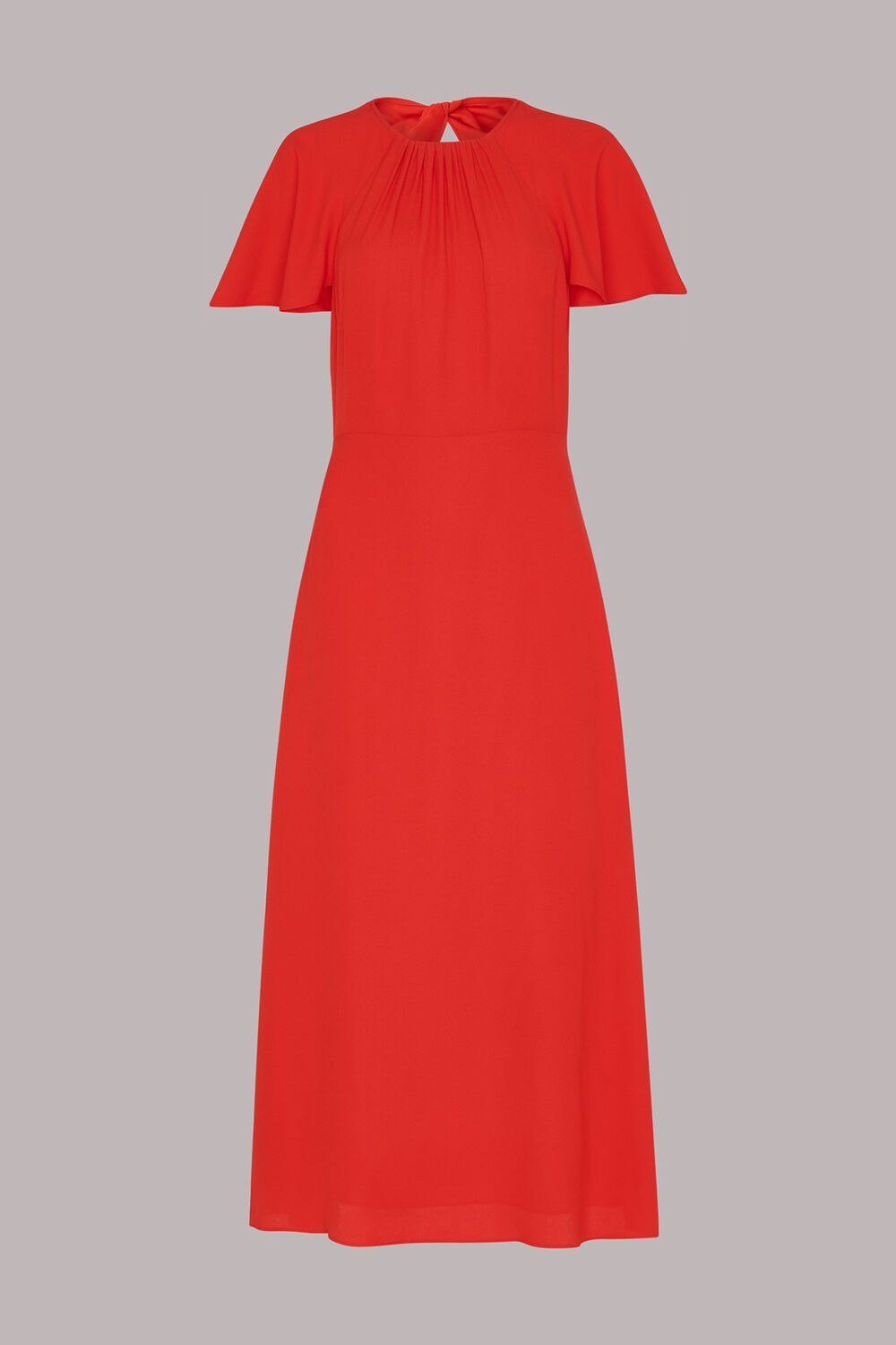 Petite Annabelle Cape Sleeve Dress