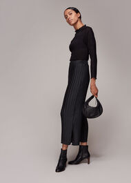 Plisse Cropped Trouser