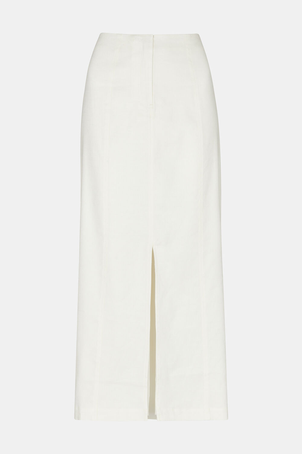 Linen Blend Maxi Skirt