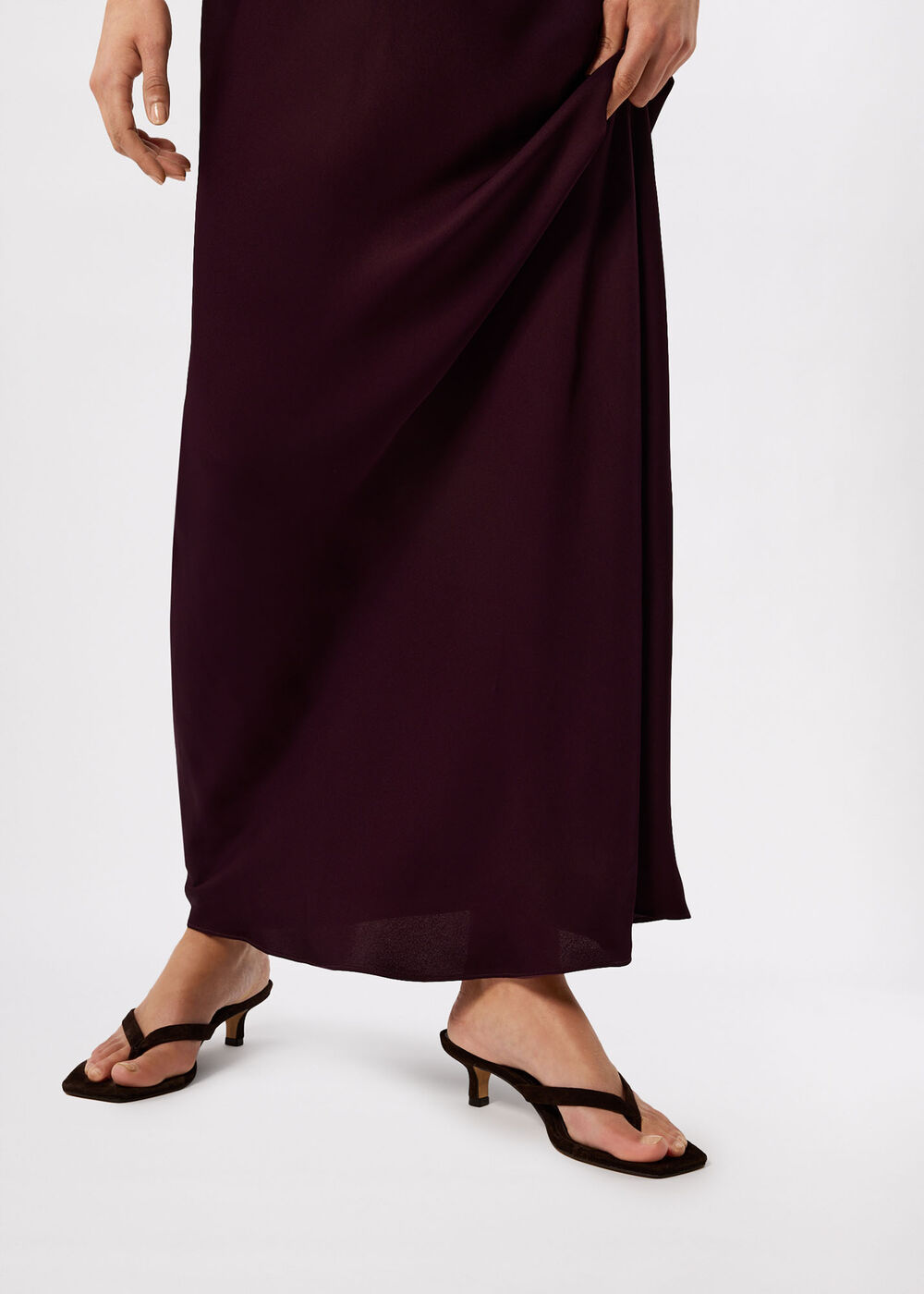 Thea Cowl Satin Maxi Dress