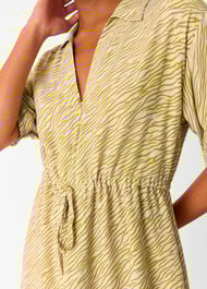 Petite Tiger Flame Midi Dress