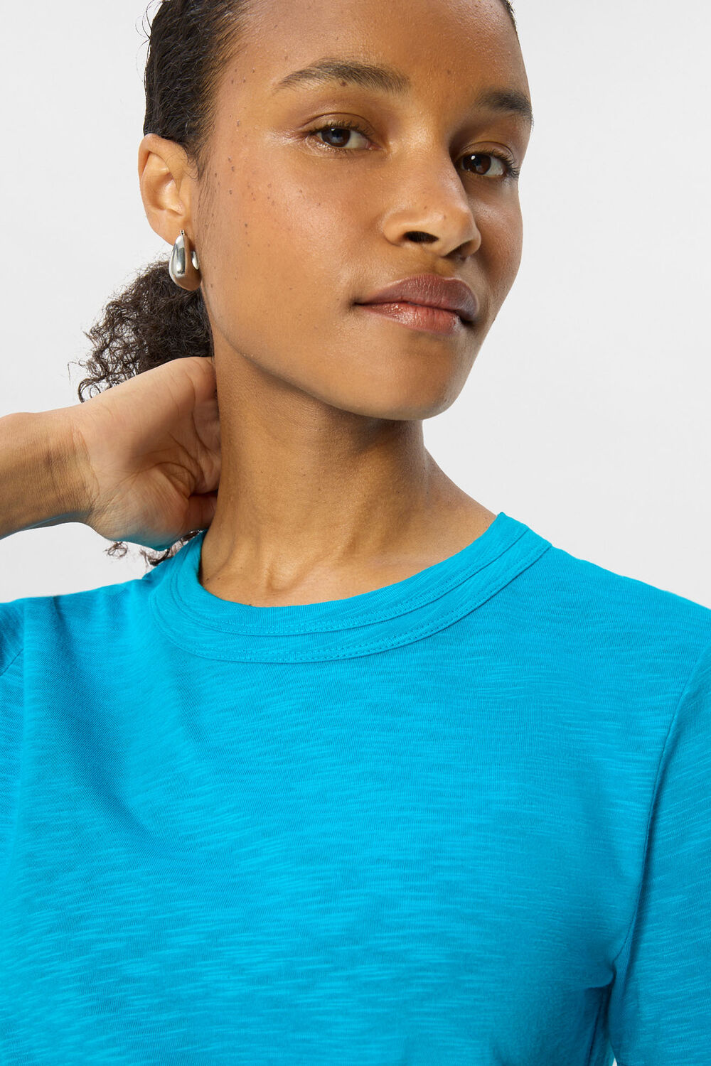 Turquoise Rosa Double Trim T-Shirt