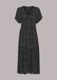 Geo Print Tiered Dress