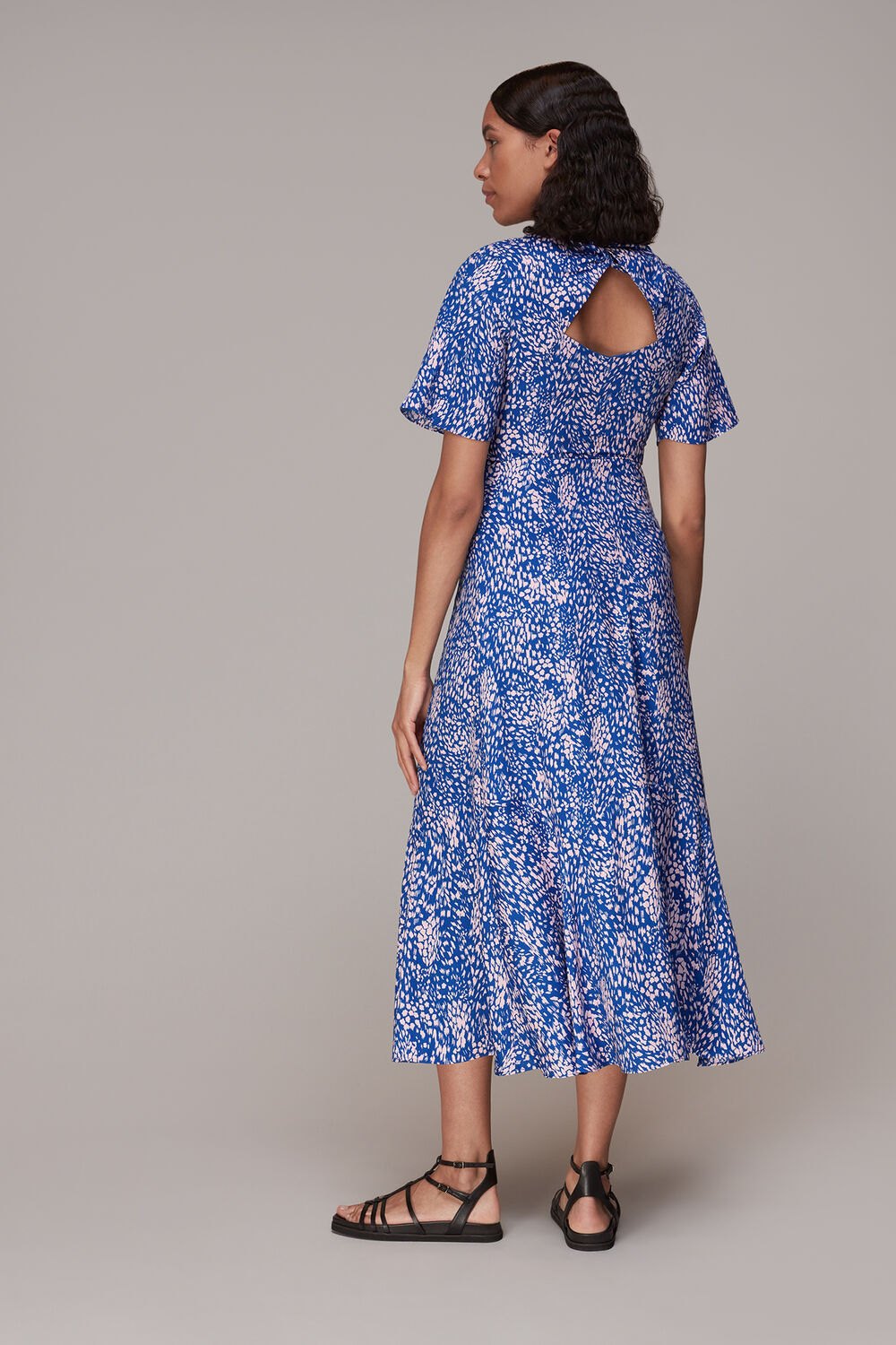 Lively Animal Print Midi Dress